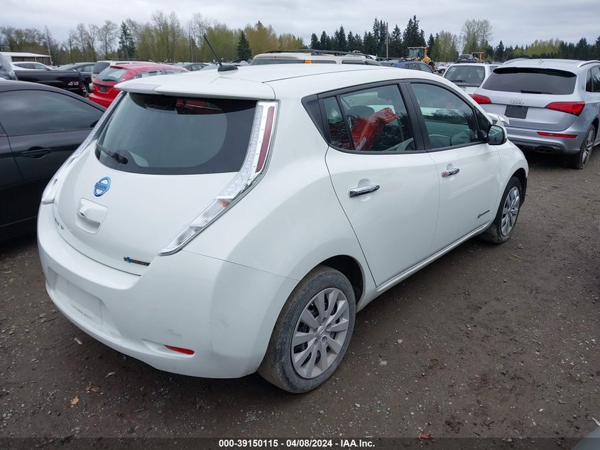 2017 Nissan Leaf S VIN: 1N4BZ0CP3HC310862 Lot: 39150115