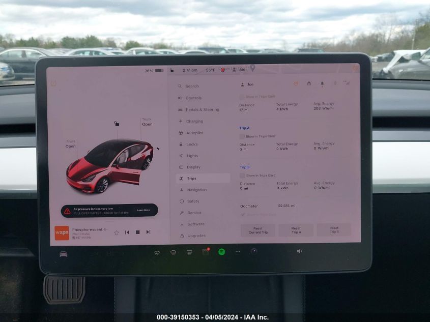 5YJ3E1EAXMF020866 | 2021 TESLA MODEL 3