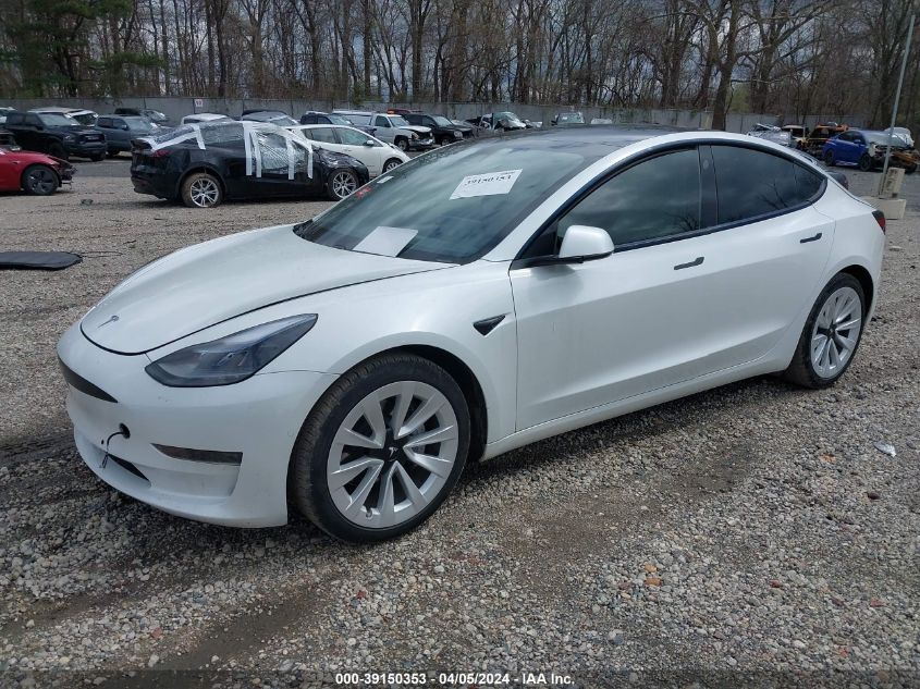 5YJ3E1EAXMF020866 | 2021 TESLA MODEL 3