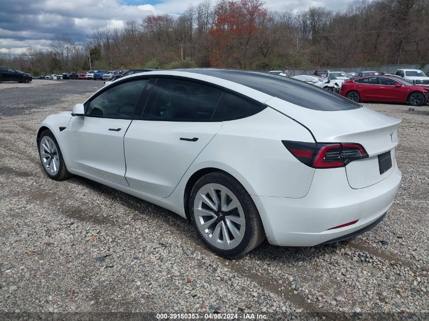 5YJ3E1EAXMF020866 | 2021 TESLA MODEL 3