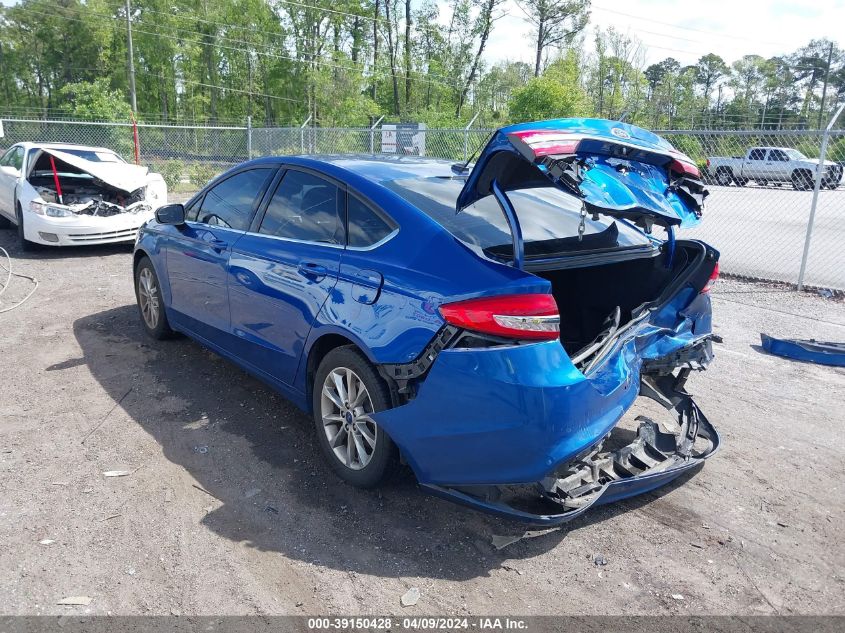 2017 Ford Fusion Se VIN: 3FA6P0H73HR126894 Lot: 39150428