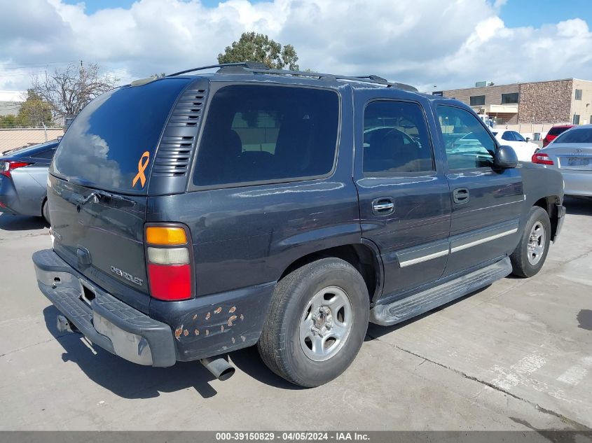 2004 Chevrolet Tahoe Ls VIN: 1GNEC13V34J315991 Lot: 39150829