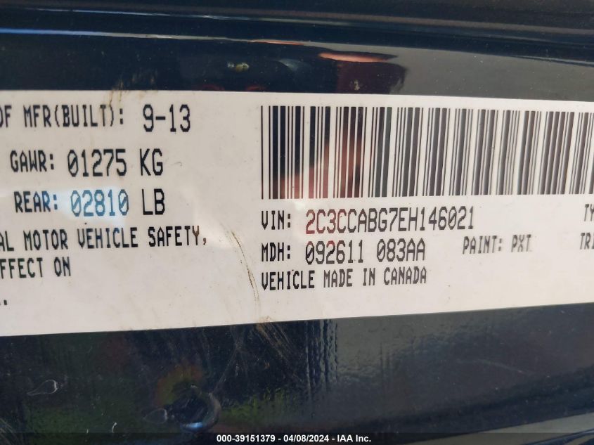 2C3CCABG7EH146021 | 2014 CHRYSLER 300