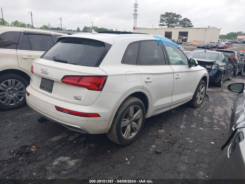 Vin: wa1anafy5j2213857, lot: 39635544, audi q5 2.0t premium/2.0t tech premium 20184
