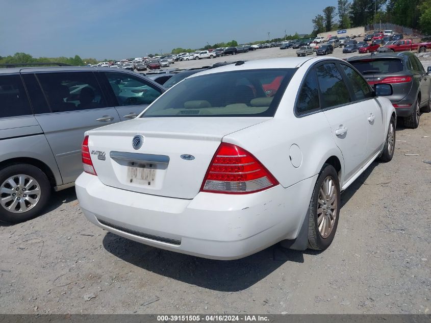 2007 Mercury Montego Premier VIN: 1MEHM42187G612208 Lot: 39151505