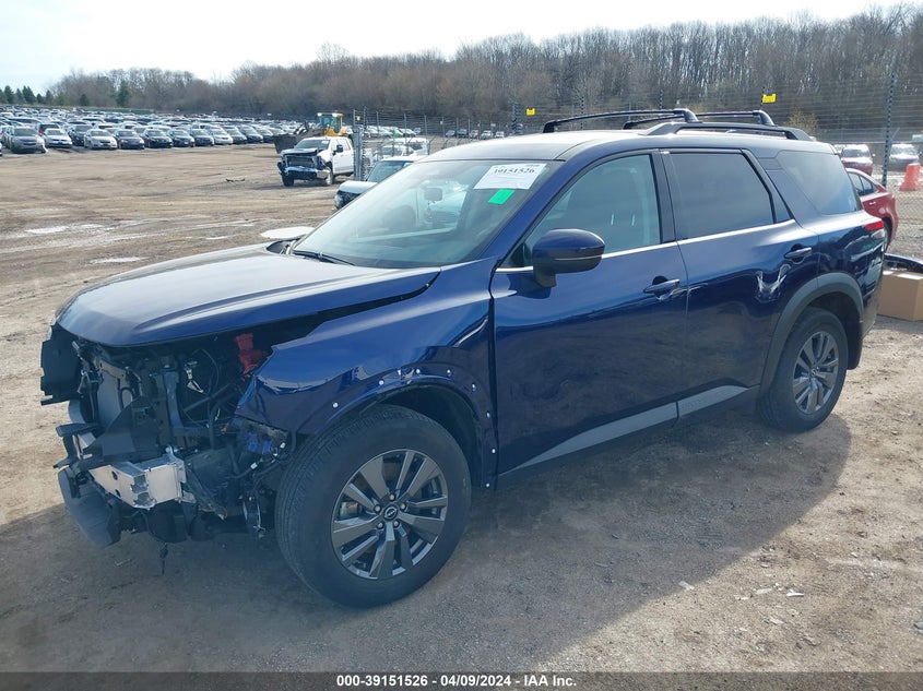 2022 NISSAN PATHFINDER SV - 5N1DR3BC1NC246766
