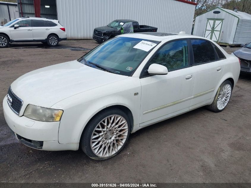 WAULC68E04A225295 | 2004 AUDI A4