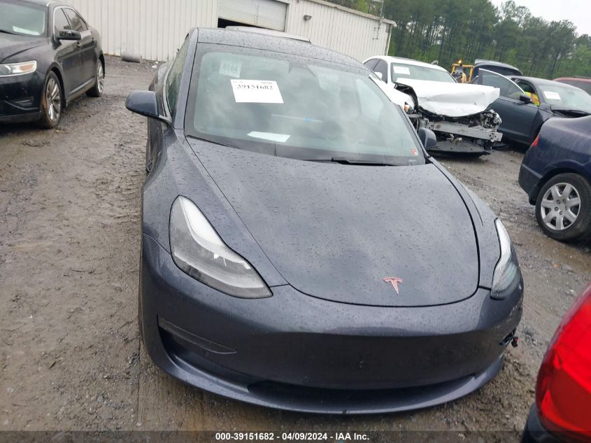 2021 Tesla Model 3 Standard Range Plus Rear-Wheel Drive VIN: 5YJ3E1EA6MF906120 Lot: 39151682