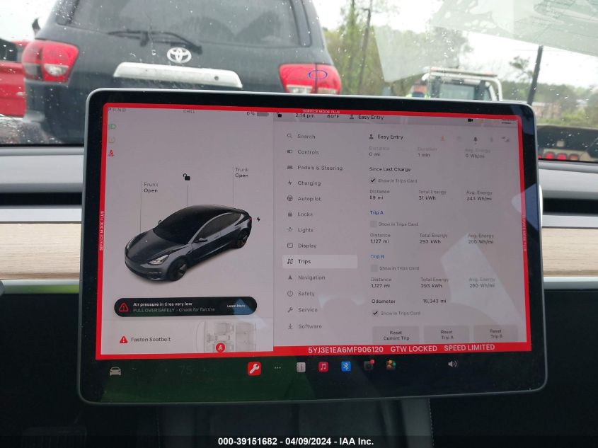 5YJ3E1EA6MF906120 2021 TESLA MODEL 3 - Image 18