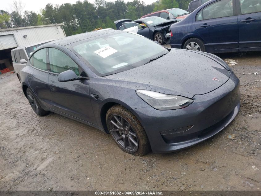 2021 Tesla Model 3 Standard Range Plus Rear-Wheel Drive VIN: 5YJ3E1EA6MF906120 Lot: 39151682