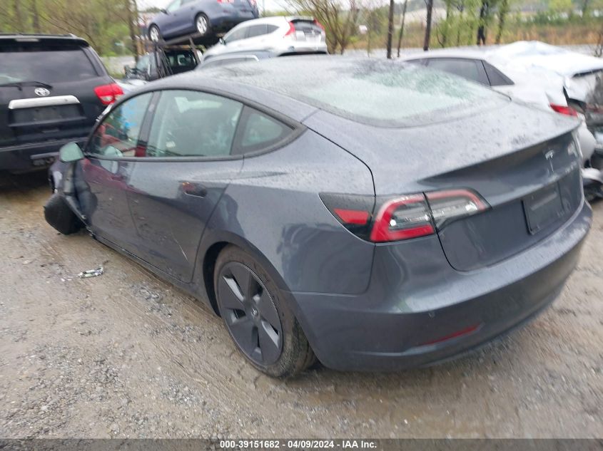 2021 Tesla Model 3 Standard Range Plus Rear-Wheel Drive VIN: 5YJ3E1EA6MF906120 Lot: 39151682