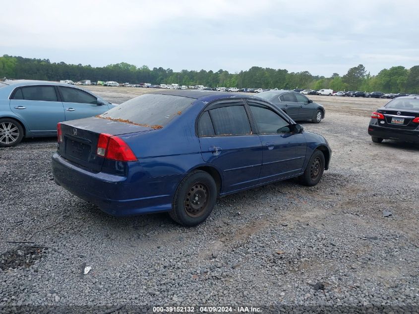 2HGES16515H581120 | 2005 HONDA CIVIC