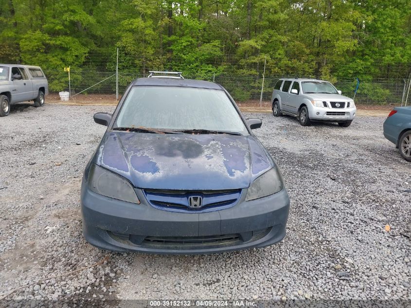 2HGES16515H581120 | 2005 HONDA CIVIC