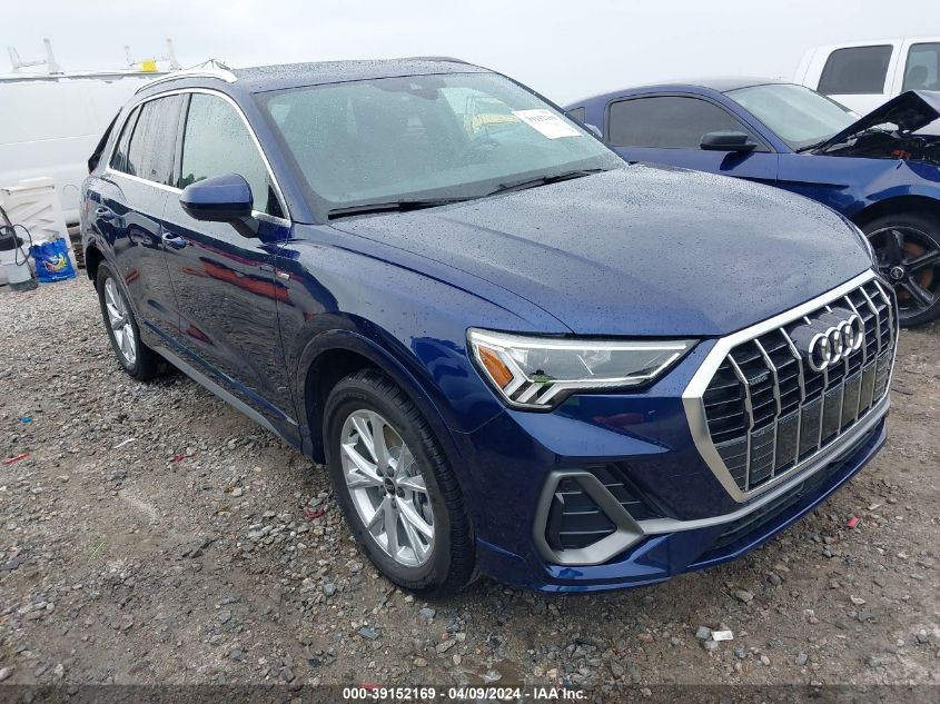 2022 Audi Q3 Premium Plus 45 Tfsi S Line Quattro Tiptronic VIN: WA1EECF36N1103025 Lot: 39152169