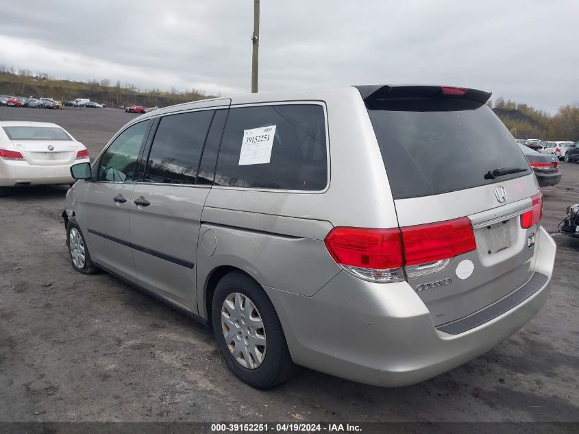 2008 Honda Odyssey Lx VIN: 5FNRL38208B098143 Lot: 39152251