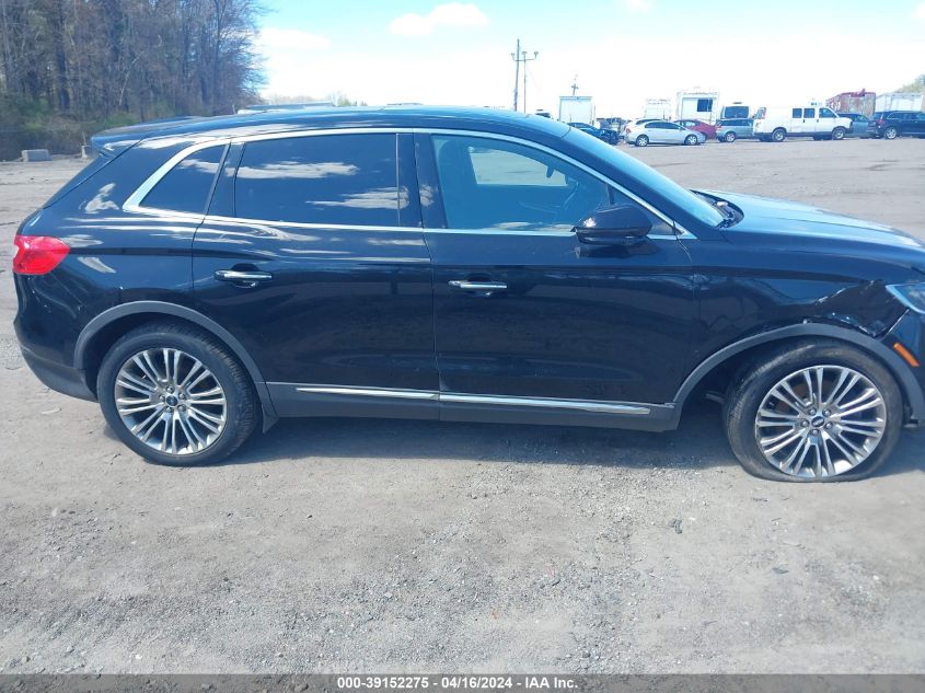 2017 Lincoln Mkx Reserve VIN: 2LMPJ8LR1HBL51787 Lot: 39152275