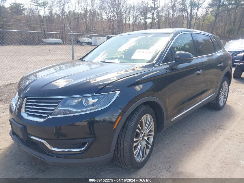 2017 Lincoln Mkx Reserve VIN: 2LMPJ8LR1HBL51787 Lot: 39152275