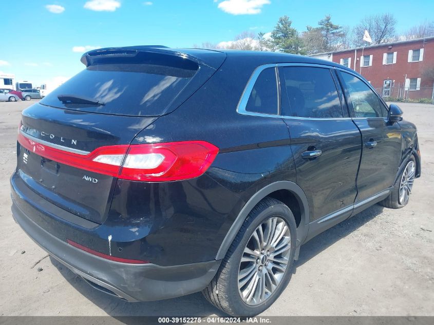 2017 Lincoln Mkx Reserve VIN: 2LMPJ8LR1HBL51787 Lot: 39152275