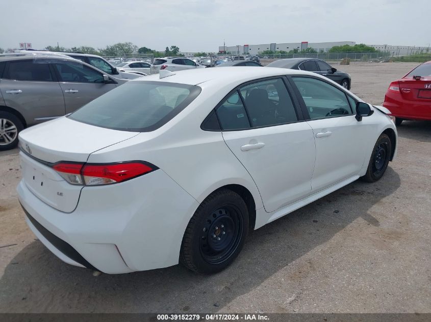 2022 Toyota Corolla Le VIN: 5YFEPMAE8NP283134 Lot: 39152279