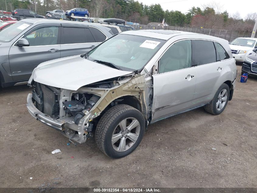 2013 Acura Mdx VIN: 2HNYD2H23DH501498 Lot: 39152354