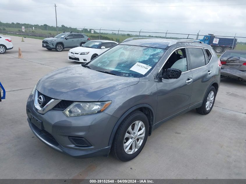 2014 Nissan Rogue Sv VIN: 5N1AT2MT5EC833564 Lot: 39152548