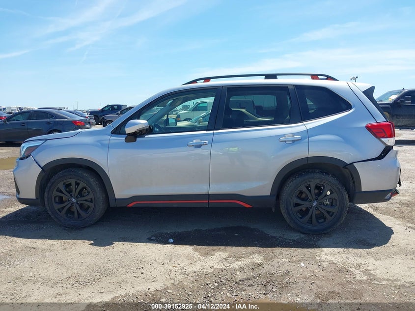 VIN JF2SKAPC0KH524988 2019 SUBARU FORESTER SPORT
