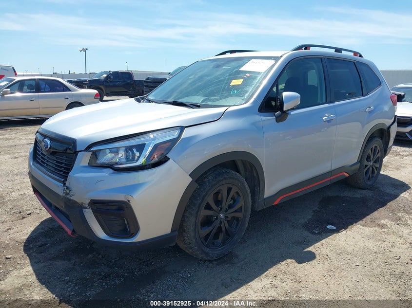 VIN JF2SKAPC0KH524988 2019 SUBARU FORESTER SPORT