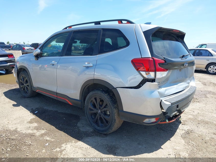 VIN JF2SKAPC0KH524988 2019 SUBARU FORESTER SPORT