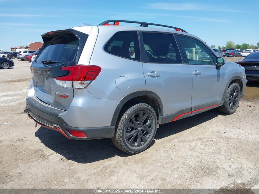 VIN JF2SKAPC0KH524988 2019 SUBARU FORESTER SPORT