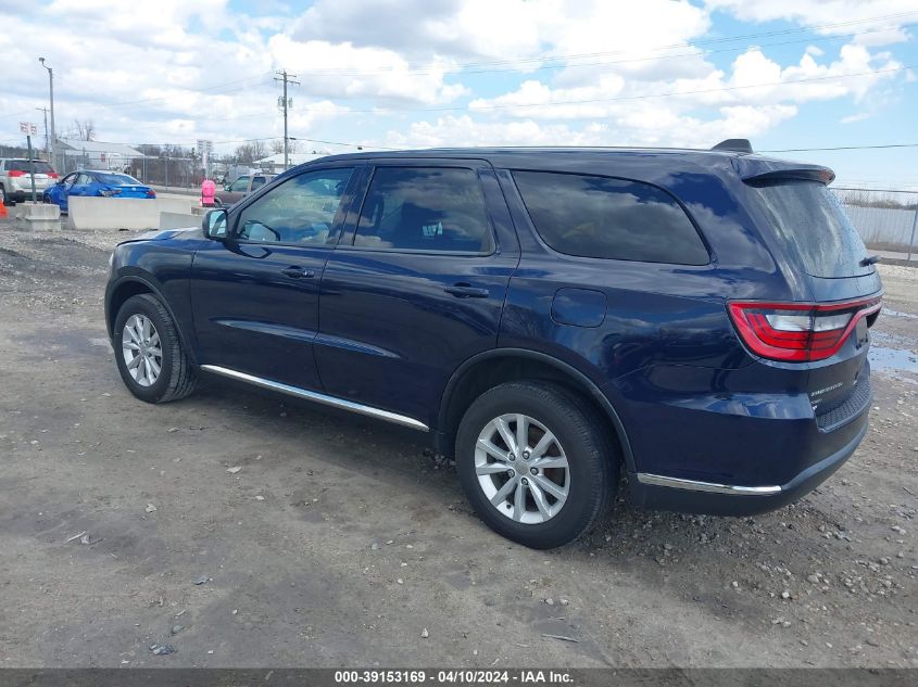 2014 Dodge Durango Sxt VIN: 1C4RDJAG3EC383080 Lot: 39153169