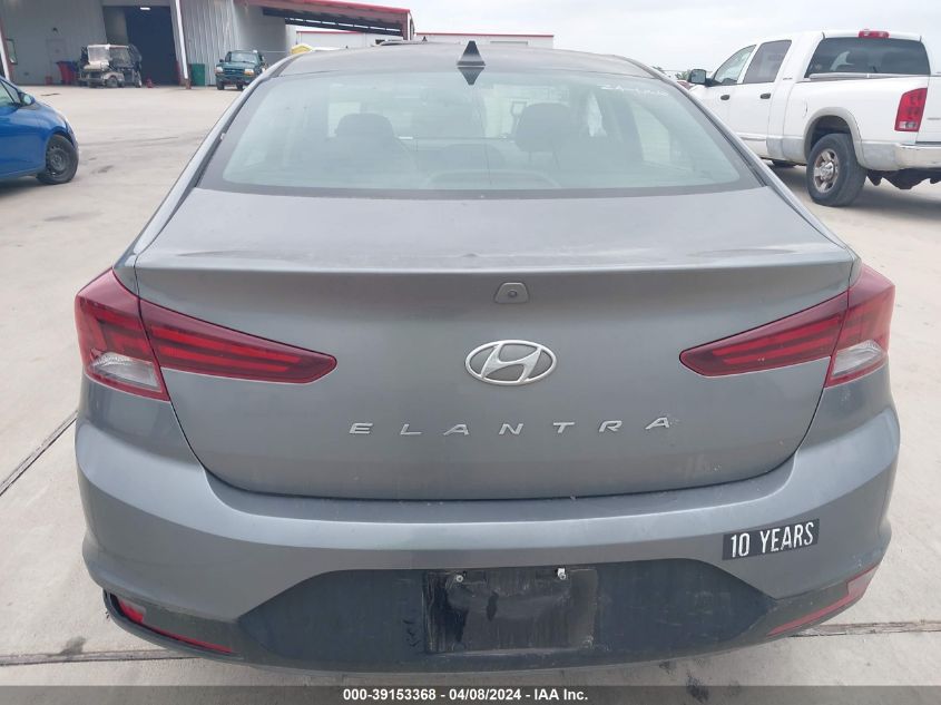 2019 Hyundai Elantra Sel VIN: 5NPD84LF6KH420076 Lot: 39153368