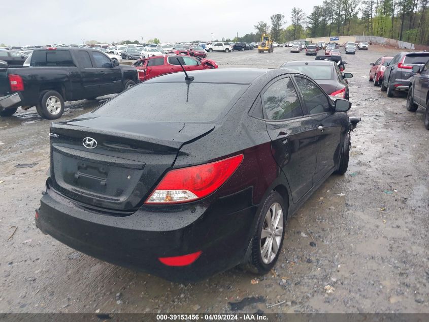 2013 Hyundai Accent Gls VIN: KMHCU4AE8DU313777 Lot: 39153456