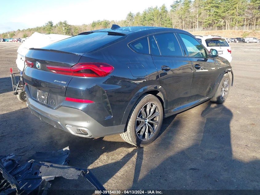 2022 BMW X6 xDrive40I VIN: 5UXCY6C07N9M30694 Lot: 39154030