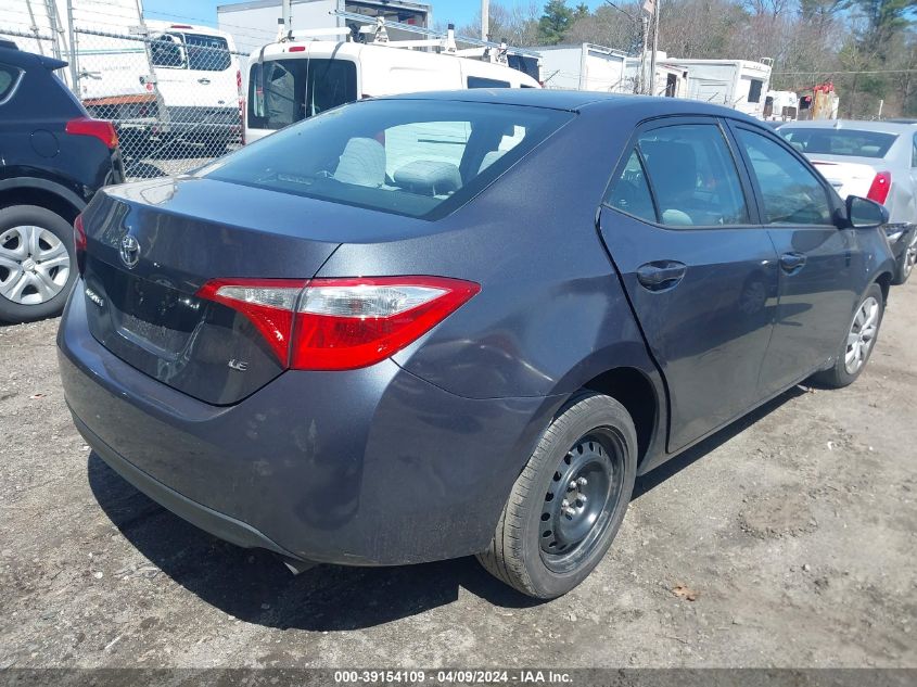 2016 Toyota Corolla Le VIN: 2T1BURHE2GC580059 Lot: 39154109