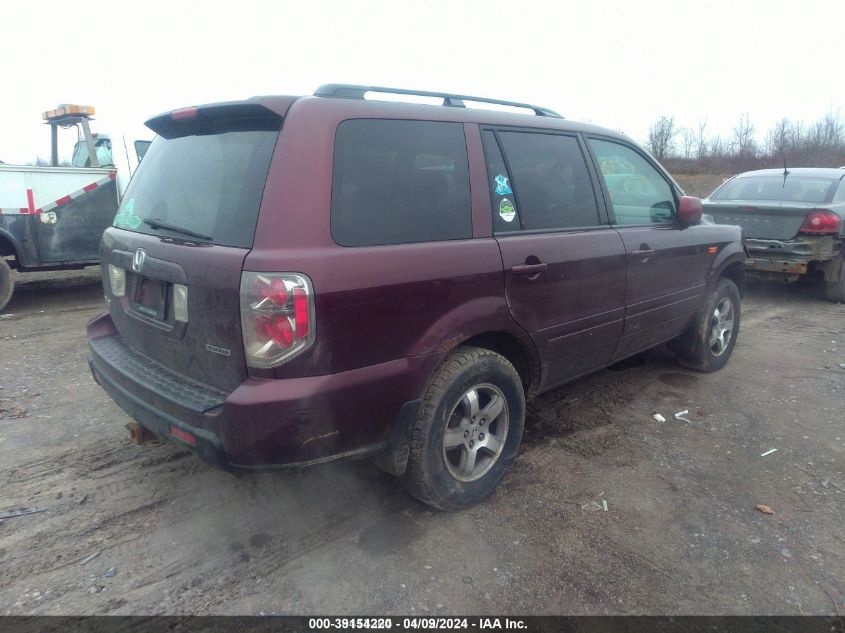 2007 Honda Pilot Ex-L VIN: 2HKYF18557H535300 Lot: 39154220