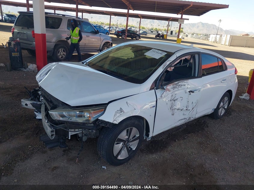 2019 Hyundai Ioniq Hybrid Blue VIN: KMHC65LC8KU107822 Lot: 39154490