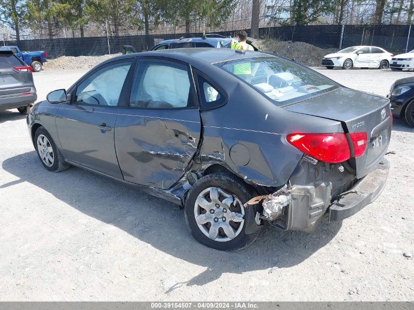 2007 Hyundai Elantra Gls/Limited/Se VIN: KMHDU46D07U239487 Lot: 39154507