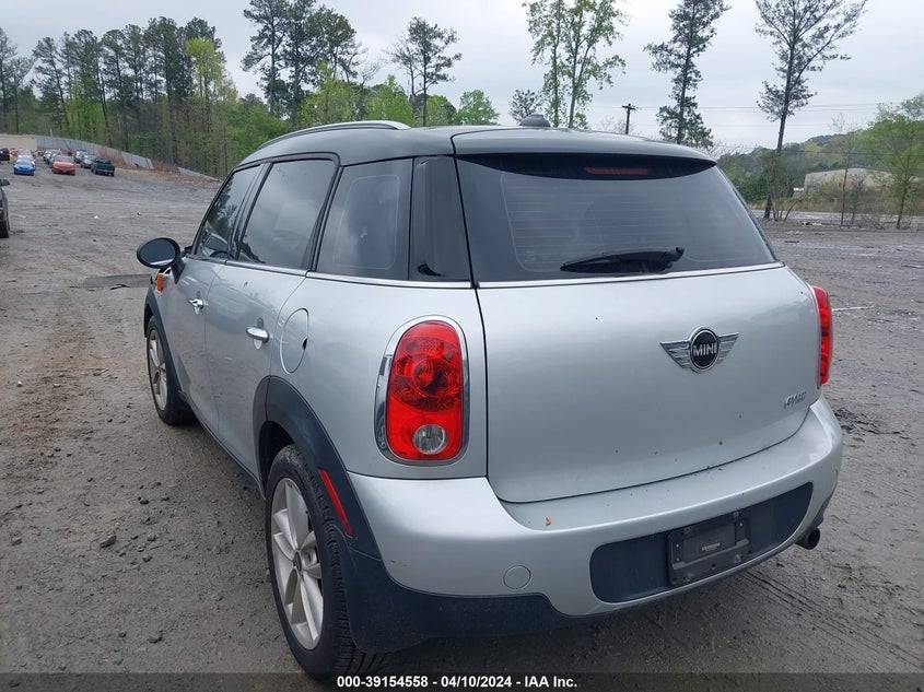 2013 Mini Countryman Cooper VIN: WMWZB3C51DWM07481 Lot: 39154558