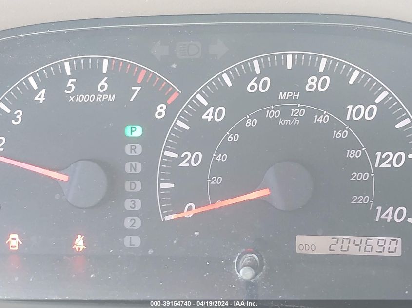 2005 Toyota Camry Xle V6 VIN: 4T1BF30K05U602662 Lot: 39154740