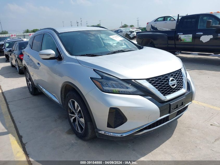 2020 Nissan Murano Sv Fwd VIN: 5N1AZ2BJ8LN122846 Lot: 39154885