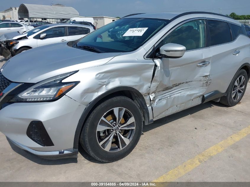 2020 Nissan Murano Sv Fwd VIN: 5N1AZ2BJ8LN122846 Lot: 39154885