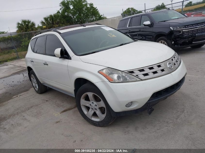 2005 Nissan Murano Sl VIN: JN8AZ08T15W321742 Lot: 49959834