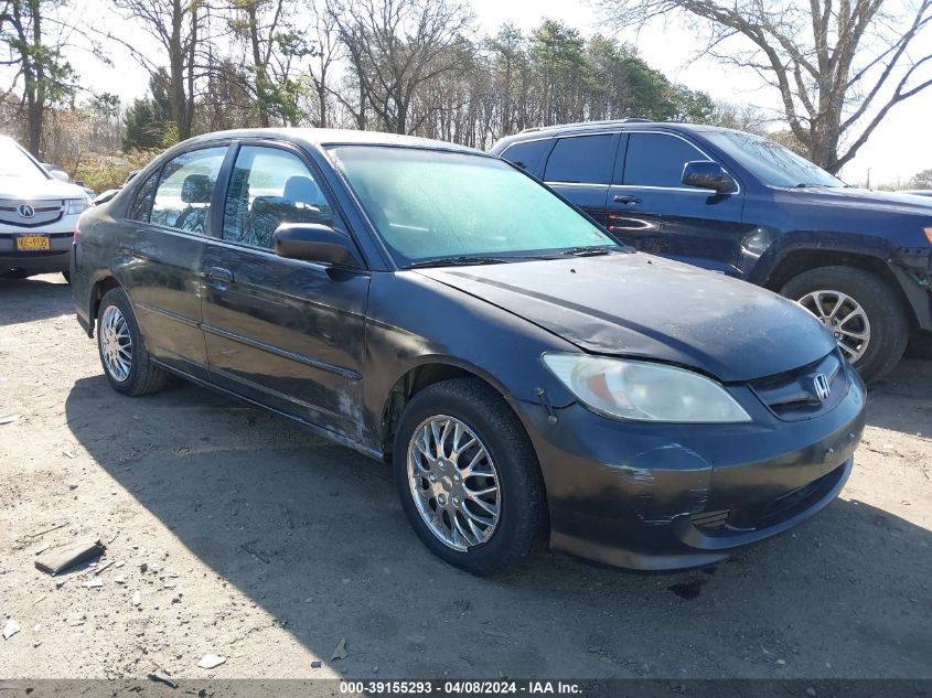 2HGES16585H626568 | 2005 HONDA CIVIC