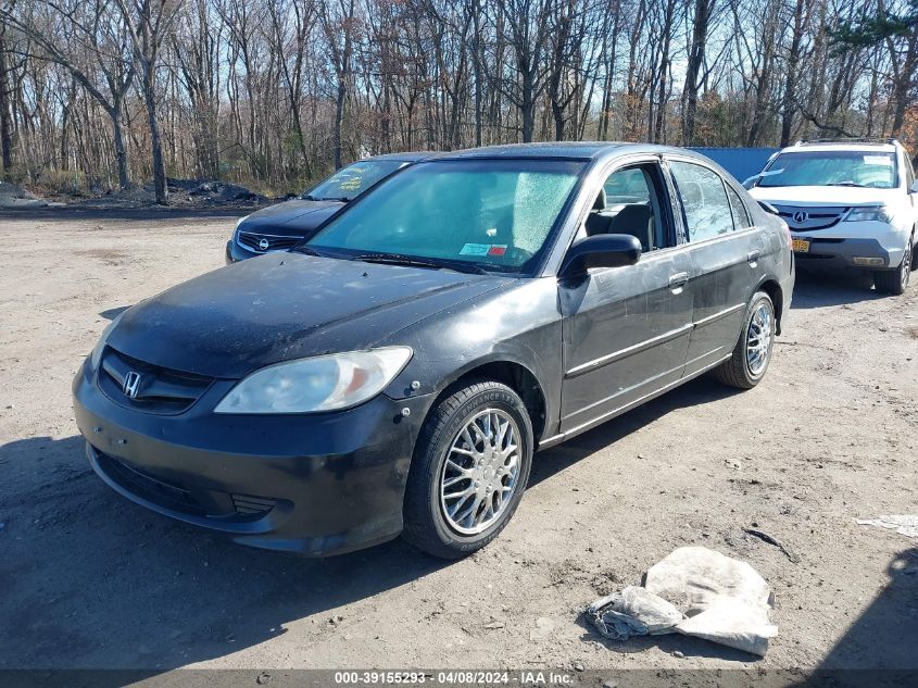 2HGES16585H626568 | 2005 HONDA CIVIC