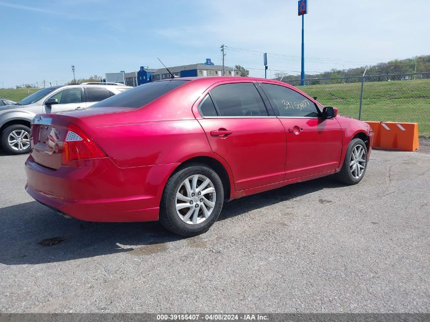 2010 Ford Fusion Sel VIN: 3FAHP0JA0AR381930 Lot: 39155407