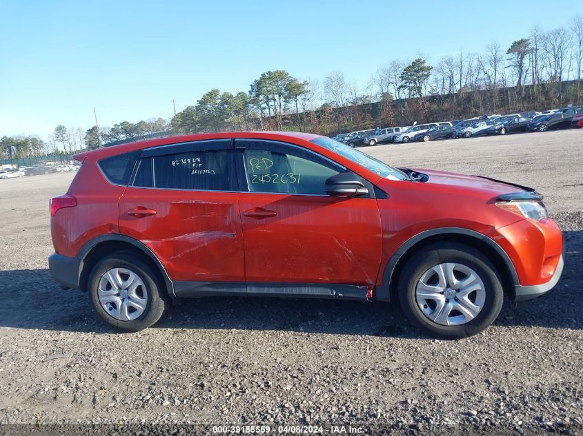 2015 Toyota Rav4 Le VIN: 2T3BFREVXFW396524 Lot: 39155559