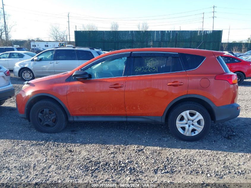 2015 Toyota Rav4 Le VIN: 2T3BFREVXFW396524 Lot: 39155559