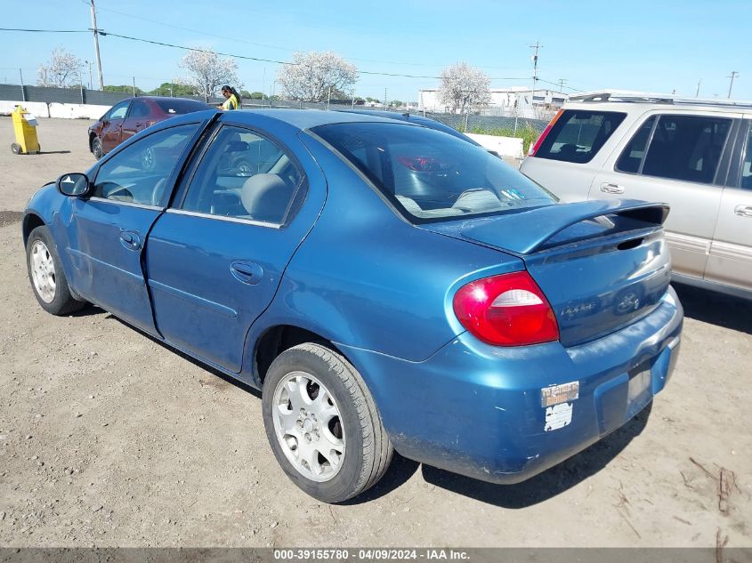 2003 Dodge Neon Sxt VIN: 1B3ES56C23D209737 Lot: 39155780