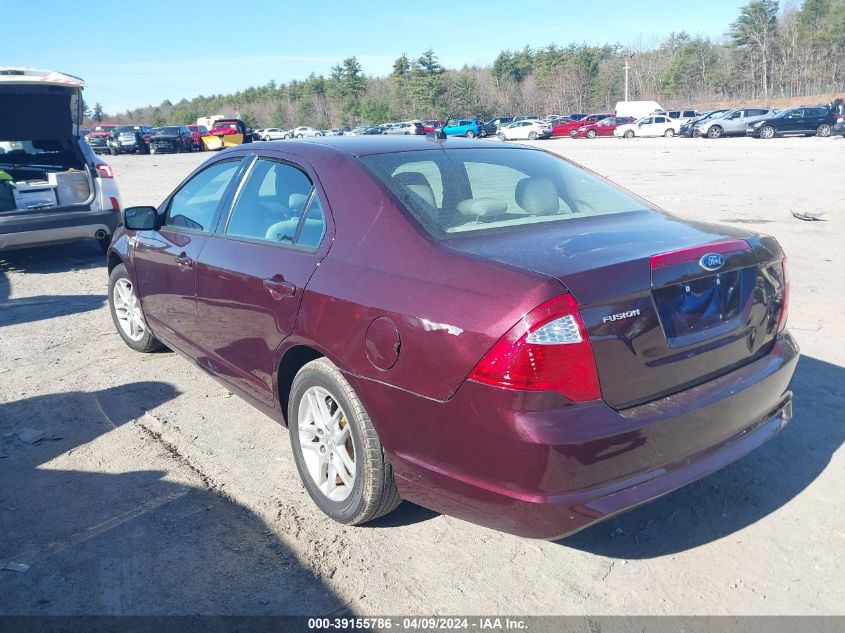 2012 Ford Fusion S VIN: 3FAHP0GA6CR227717 Lot: 39155786