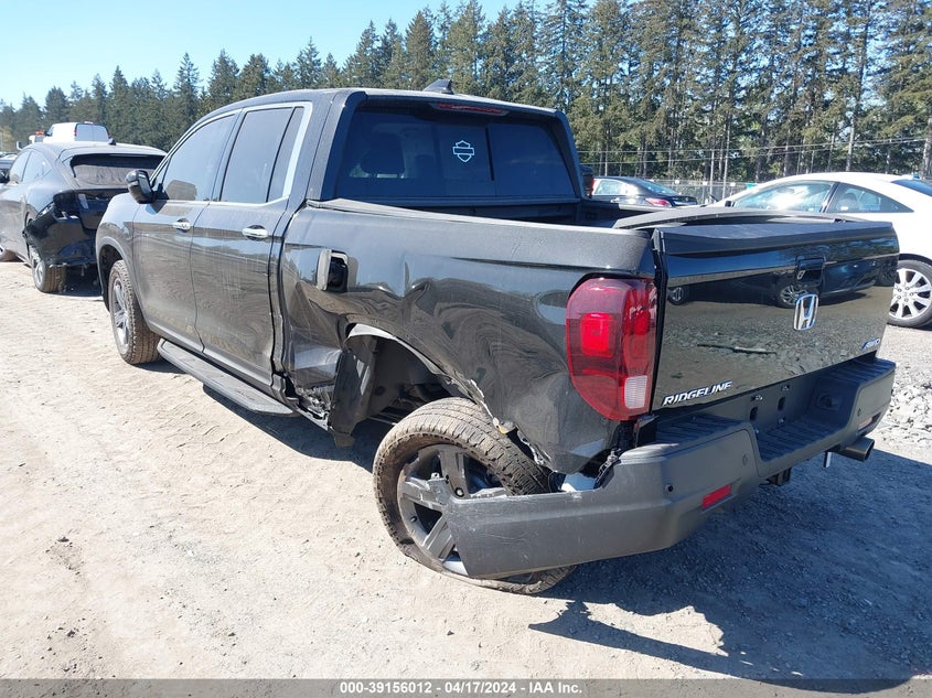 VIN 5FPYK3F74NB014678 2022 HONDA RIDGELINE RTL-E